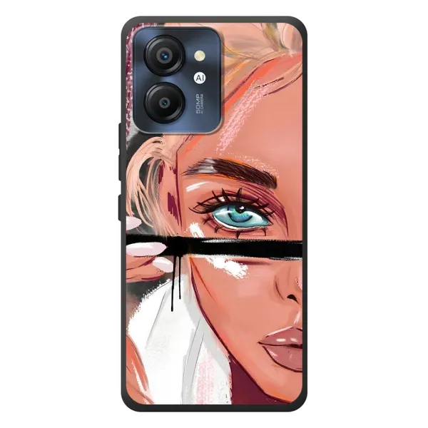Чехол с рисунком «Девушка и ресницы» для Blackview Color 8