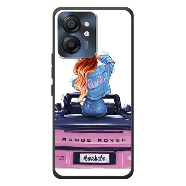 Чехол с рисунком «Девушка на машине» для Blackview Color 8