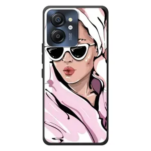 Чехол с картинкой Модные Девчонки Blackview Color 8 (Девушка в халате)