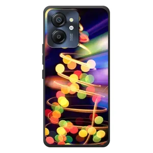 Чехол Новогодняя Елка на Blackview Color 8 (Гирлянды)