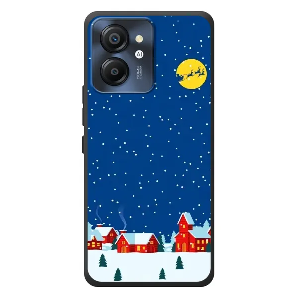Чехол с рисунком «Город в снегу» для Blackview Color 8 Чехол с рисунком «Город в снегу» для Blackview Color 8