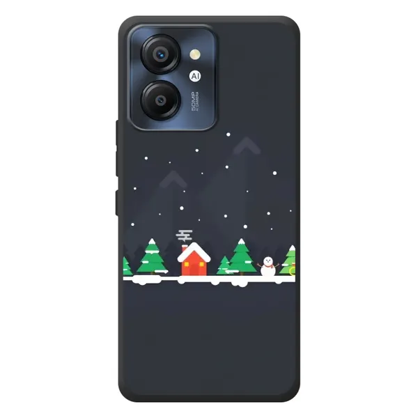 Чехол с рисунком «Город зимний» для Blackview Color 8 Чехол с рисунком «Город зимний» для Blackview Color 8