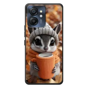 Печатный чехол «Зверята с кофе» для Blackview Color 8 (Грызунчик с кофе)