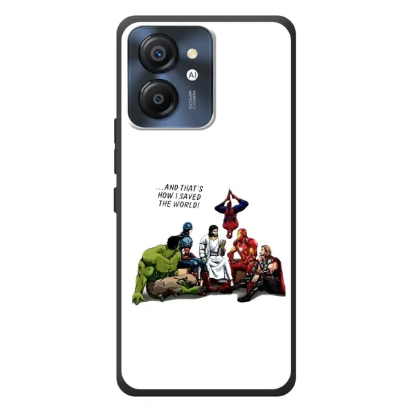 Чехол с рисунком «Иисус супергерой» для Blackview Color 8 Чехол с рисунком «Иисус супергерой» для Blackview Color 8