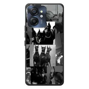 Чехол ДОБЕРМАН для Blackview Color 8 (Коллаж Доберман)