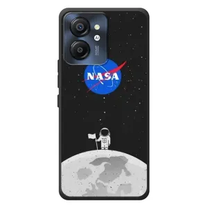 Силиконовый бампер с принтом "Наса" на Blackview Color 8 (Космонавт NASA)