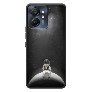 Силиконовый Чехол с принтом "Космонавты" на Blackview Color 8 (Космонавт романтик)