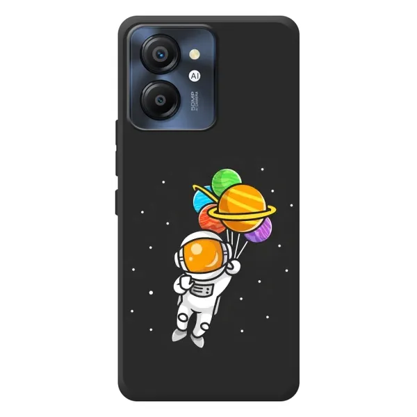 Чехол с рисунком «Космонавт с шариками» для Blackview Color 8 Чехол с рисунком «Космонавт с шариками» для Blackview Color 8