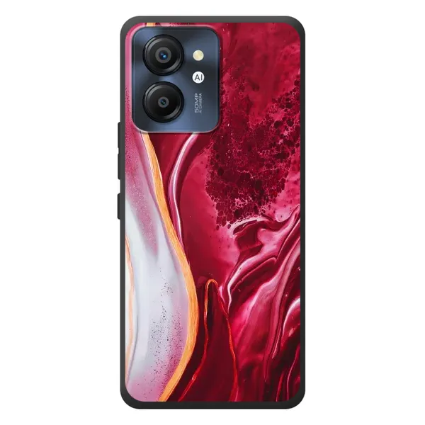 Чехол с рисунком «Красный мрамор» для Blackview Color 8 Чехол с рисунком «Красный мрамор» для Blackview Color 8