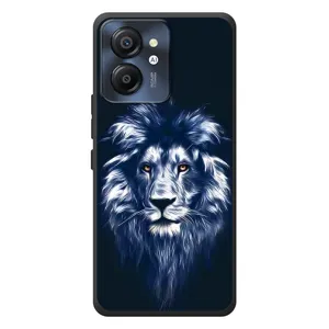 Чехол с картинкой на Blackview Color 8 (Лев - синий)