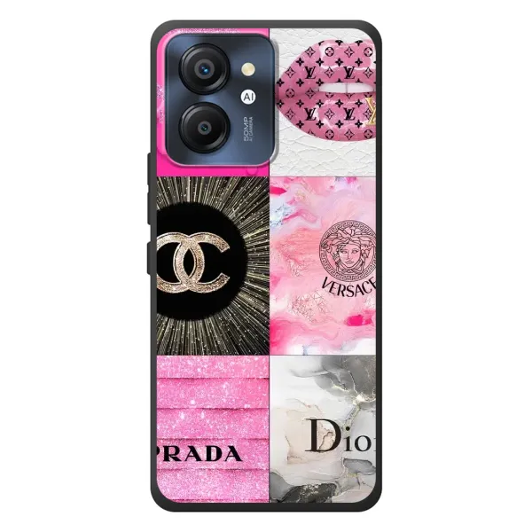 Чехол с рисунком «Модница» для Blackview Color 8