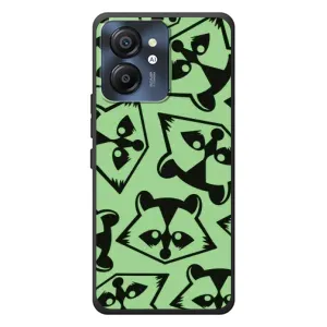 Силиконовый Чехол с Енотами на Blackview Color 8 (Мордочки Енота)