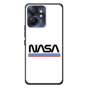 Силиконовый бампер с принтом "Наса" на Blackview Color 8 (NASA на белом фоне)