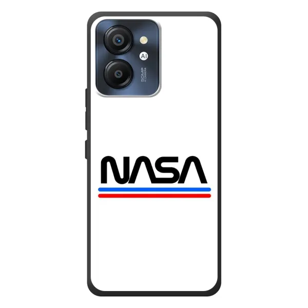 Чехол с рисунком «NASA на белом фоне» для Blackview Color 8 Чехол с рисунком «NASA на белом фоне» для Blackview Color 8
