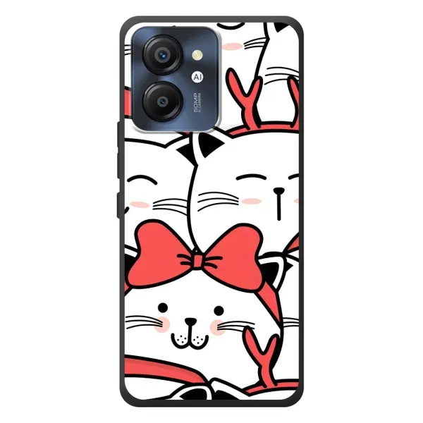 Чехол с рисунком «Новогодние котики» для Blackview Color 8 Чехол с рисунком «Новогодние котики» для Blackview Color 8
