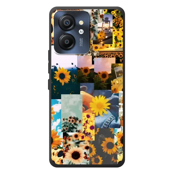 Чехол с рисунком «Подсолнуховый дизайн» для Blackview Color 8 Чехол с рисунком «Подсолнуховый дизайн» для Blackview Color 8