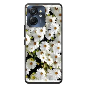 Чехол с ромашками на Blackview Color 8 (Рамка в ромашках)