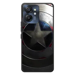 Чехол с Щитом Капитана Америки на Blackview Color 8 (Ретро Щит Капитана)