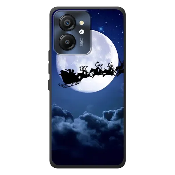 Чехол с рисунком «Санта - луна» для Blackview Color 8 Чехол с рисунком «Санта - луна» для Blackview Color 8