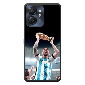 Чехлы Лео Месси Аргентина для Blackview Color 8 (Счастливый Месси)