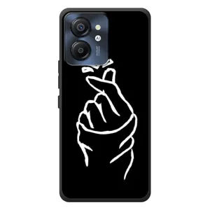 Чехлы (Знак сердечка) на Blackview Color 8 (Сердце на черном)