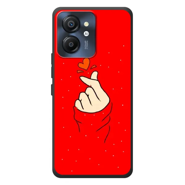 Чехол с рисунком «Сердце на красном» для Blackview Color 8 Чехол с рисунком «Сердце на красном» для Blackview Color 8