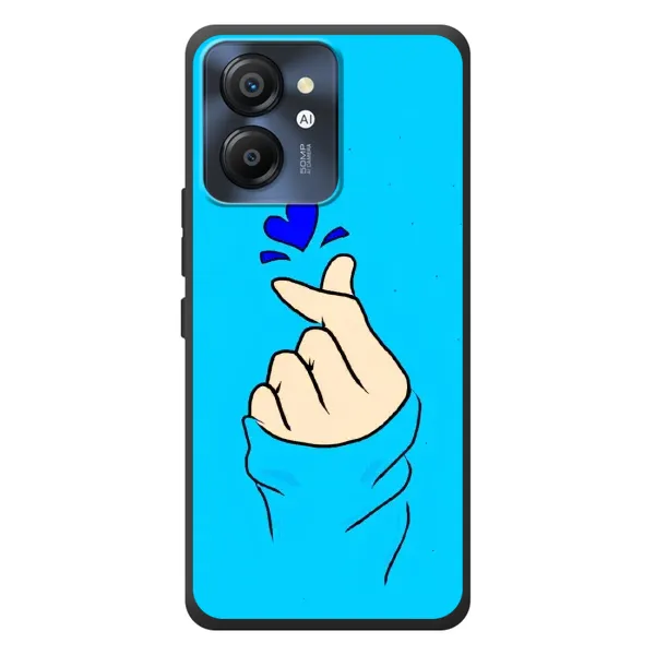 Чехол с рисунком «Сердце на синем» для Blackview Color 8 Чехол с рисунком «Сердце на синем» для Blackview Color 8