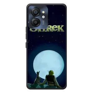 Печатный чехол с принтом Шрек для Blackview Color 8 (Шрек на луне)
