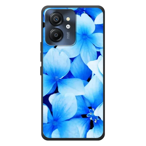 Чехол с рисунком «Синие цветы» для Blackview Color 8 Чехол с рисунком «Синие цветы» для Blackview Color 8