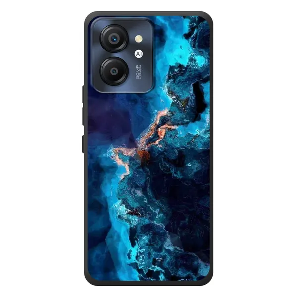Чехол с рисунком «Синий мрамор» для Blackview Color 8 Чехол с рисунком «Синий мрамор» для Blackview Color 8
