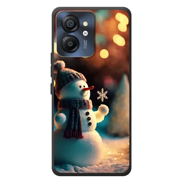 Чехол с рисунком «Снеговик праздничный» для Blackview Color 8 Чехол с рисунком «Снеговик праздничный» для Blackview Color 8