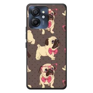 Чехол (ТПУ) Милые собачки для Blackview Color 8 (Собачки Мопсики)