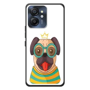 Бампер для Blackview Color 8 с картинкой "Песики" (Собака Король)