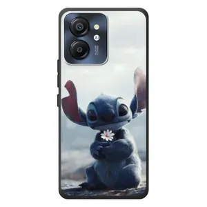 Чехол с рисунком Стич для Blackview Color 8 (Стич с цветочком)