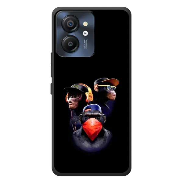 Чехол с рисунком «Три обезьяны» для Blackview Color 8 Чехол с рисунком «Три обезьяны» для Blackview Color 8