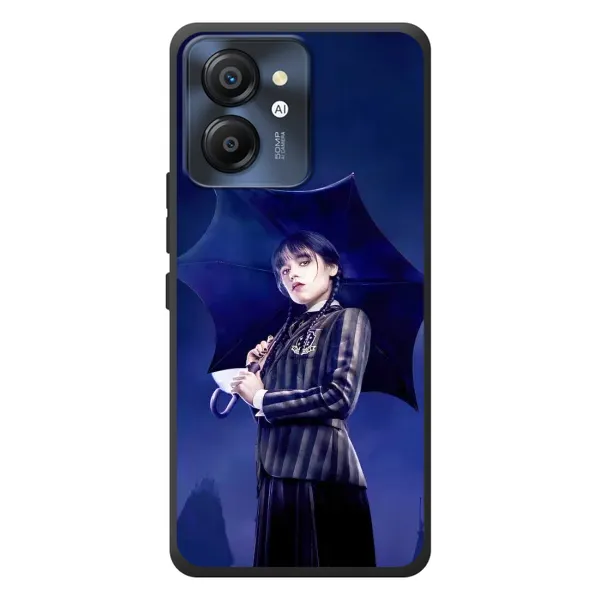 Чехол с рисунком «Уэнсдей с зонтом» для Blackview Color 8 Чехол с рисунком «Уэнсдей с зонтом» для Blackview Color 8