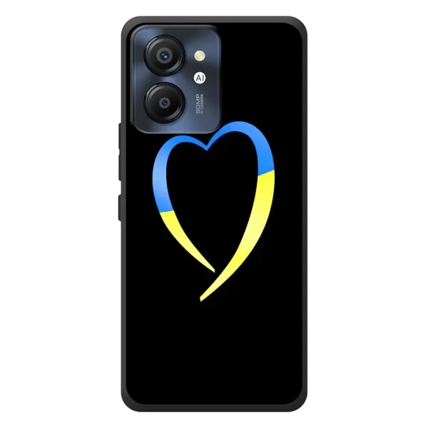 Чехол с рисунком «Украинское сердце» для Blackview Color 8 Чехол с рисунком «Украинское сердце» для Blackview Color 8