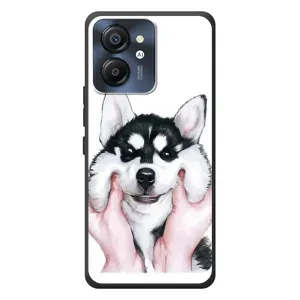 Бампер для Blackview Color 8 с картинкой "Песики" (Собака Хаски)