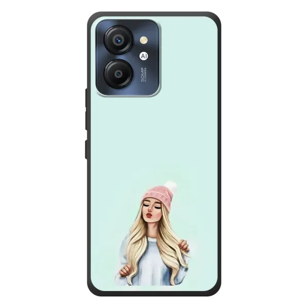Чехол с рисунком «В шапке» для Blackview Color 8