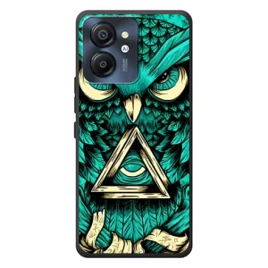 Чехлы с принтом СОВЫ для Blackview Color 8 (Зеленая сова)