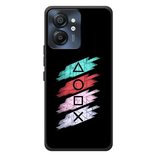 Чехол с рисунком «Значки Sony» для Blackview Color 8 Чехол с рисунком «Значки Sony» для Blackview Color 8