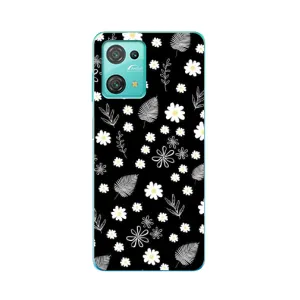 Чохли з тематикою "КВІТИ" на Blackview Oscal C30 Pro (цвітіння на чорному)