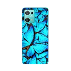 Силіконовий бампер з картинкою звірів для Blackview Oscal C30 Pro (Крила метеликів)