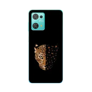 Чохол з леопардовим принтом на Blackview Oscal C30 Pro (Леопард на чорному)