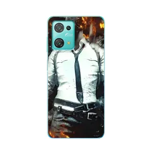 Силиконовый чехол с картинкой "Герой Pubg" на Blackview Oscal C30 Pro (Man Пубг)