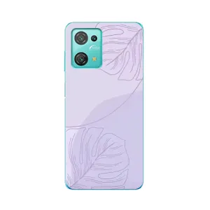 Чохол квітковий дизайн для Blackview Oscal C30 Pro (Монстера фіолетова)