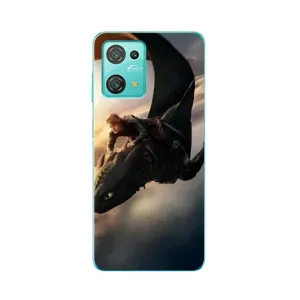 Чехол дракон Беззубик для Blackview Oscal C30 Pro (Полет Беззубика)