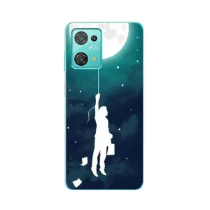 Чехол (ТПУ) с планетами на Blackview Oscal C30 Pro (To The moon)