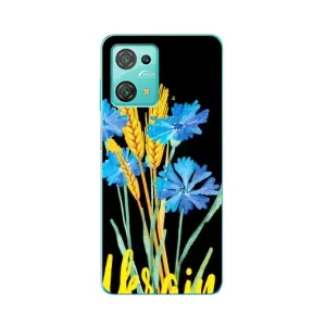 Чехол на Blackview Oscal C30 Pro Украинский дизайн (Ukraine в цветочках)