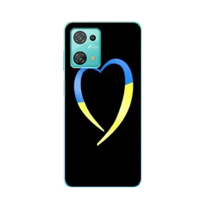 Силіконовий Чохол на Blackview Oscal C30 Pro (Я-Україна) (Українське серце)